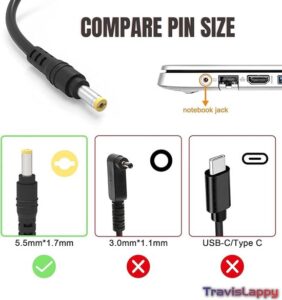 Acer Power Cable & Laptop Battery Adapter Charger 65w 19v 3.42a for Acer Aspire E1-570,570G,571,572,572G, and E3-111,112 Series - Image 4