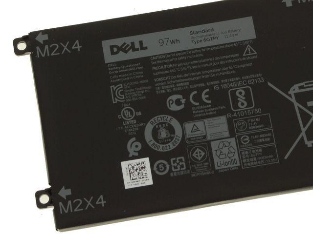 Dell Original XPS 15(9560/9570) / Precision 5530 3- Cell 97wh Battery -  6GTPY - WMart