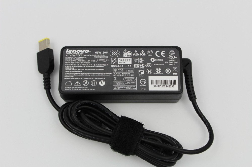 Roll over image to zoom in Lenovo 65W Adapter/ Charger for Thinkpad T460 - WMart