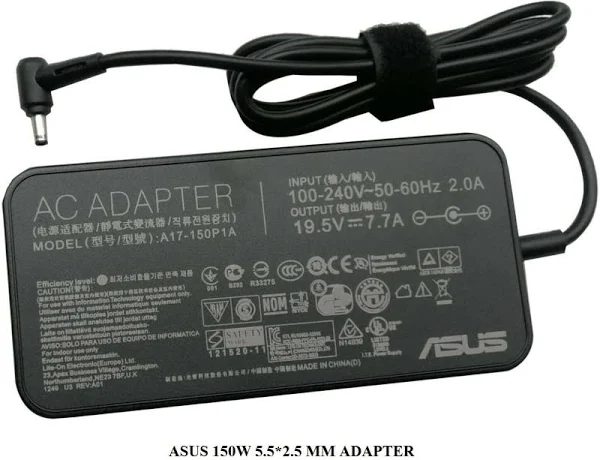 ASUS 150W 5.5 * 2.5MM ADAPTER FOR ASUS G73S G74 G53S 150W Charger Asus TUF Gaming FX505 FX505D FX505DU K571GT