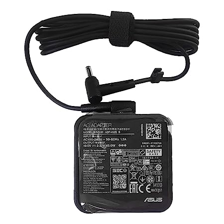 ASUS 45W Laptop Adapter/Charger Without Power Cord for Select Models of ASUS (20 V, 2.5 A, 4 mm x 1.2mm Diameter) (AD2037M20)