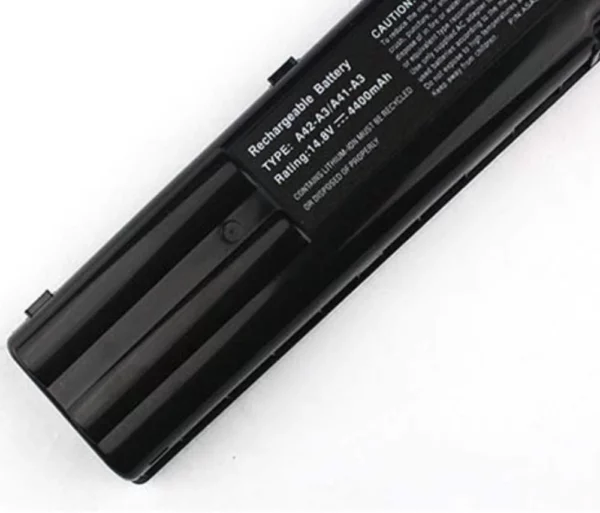 Replacement Laptop Battery for Asus A42-A3 A6 A41-A3 Z91V A6R A6000 A3000 G2P 8 Cell 4400mAh