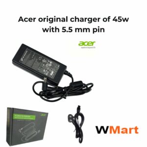 Acer original charger of 45w with 5.5 mm pin
