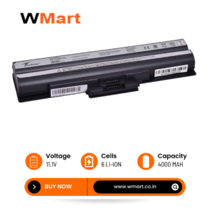 Compatible Battery for Sony BPS13 Black With 6 Cell