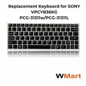 Replacement Keyboard for SONY VPCYB36KG PCG-31311w/PCG-31311L