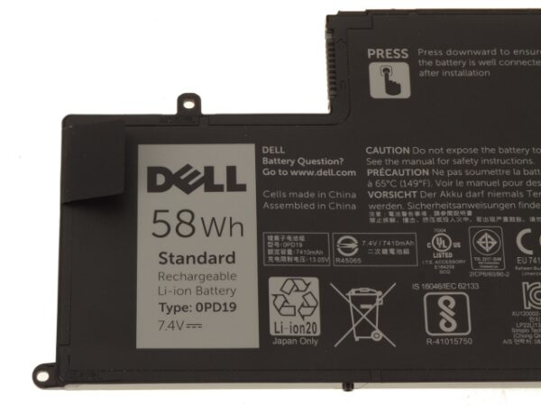 Dell Latitude 3450 3550 OPD19 58wh 7.4v 4 Cell Laptop Battery-- MPN: OPD19 - Image 4