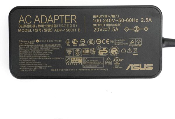 20V 7.5A 150W AC Adapter Charger for Asus TUF FX505DD FX505DT FX505DU FX705DD FX705DT FX705DU FX505DD-AL113T FX505DT-AL027T MPN: Asus 150w Sony pin