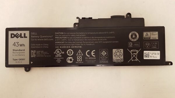 Dell Easyget Laptop Battery 0WF28 GK5KY 11.1V 43Wh for Inspiron P20T 11-3147 Series and 13 7347 Laptop 4K8YH 00WF28 04K8YH-- MPN: GK5KY - Image 4