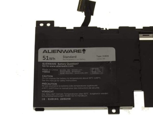 51wh Genuine 3V806 Dell Alienware Battery