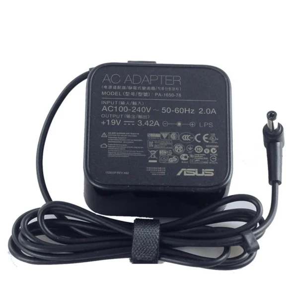 Original Asus 65W 5.5 * 2.5mm Laptop charger Adapter For Asus 19V 3.42A-- MPN: Asus 65W 5.5 * 2.5mm - Image 2