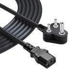 WMart New 1.5M Power Cable, Plug IEC Computer Mains Power Cable Cord for Desktop 3 pin Power Cable for PC, Power Cable for Monitor SMPS and Printer, Power Supply, TV - Image 6
