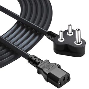 WMart Replacement Desktop Power Cable Cord (1 Meter) BIS Certified - 3 Pin Indian Plug
