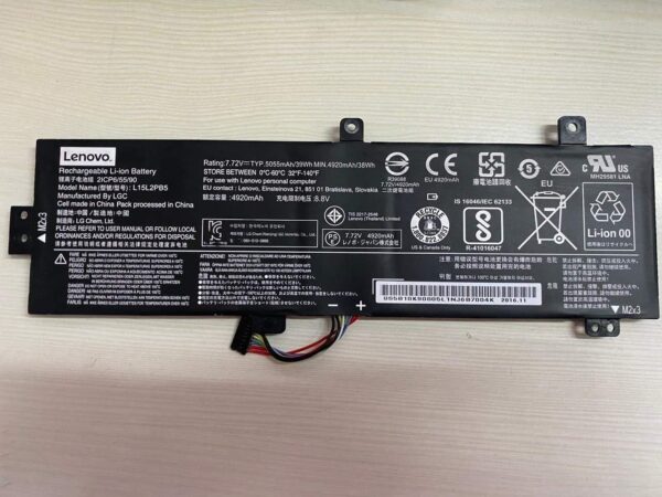 7.72V 39Wh Original L15M2PB5 L15L2PB5 Laptop Battery compatible with Lenovo IdeaPad 310 510-15ISK 5B10K87720 L15L2PB5-- MPN: Lenovo 510-15ISK