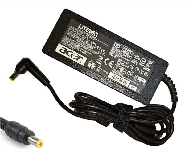 Acer Power Cable & Acer Original Genuine Laptop Battery Adapter Charger 65w 19v 3.42a Acer Aspire 5738zg 5740 5740g 5741 5741g 5741z 5742 5742g--MPN: Aspire 65W - Image 4