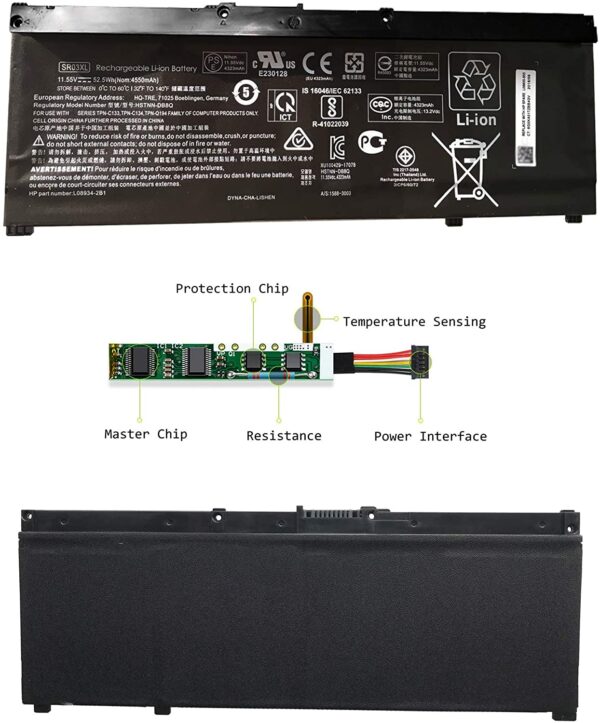 HP SR04XL BATTERY FOR HP OMEN 15-CE PAVILION GAMING 15-CX PAVILION POWER 15-CB - Image 5