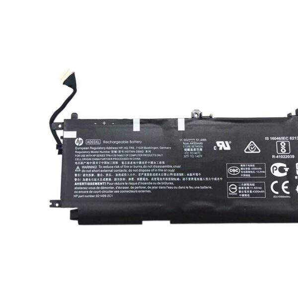 HP HSTNN-DB8D - 3 Cell AD03XL HP original Laptop Notebook Battery - Image 2