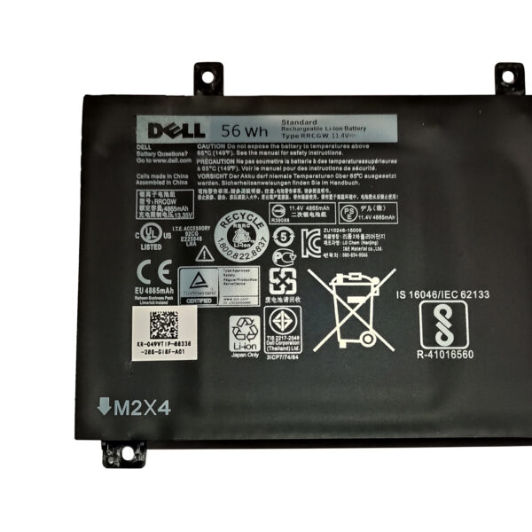 RRCGW Laptop Battery for 062MJV 62MJV M7R96 Dell Precision XPS 15 5510 Dell Precision XPS 15 9550 Series - Image 3