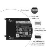 4GVGH Dell Precision 5510 XPS 15 XPS 15 (9560) Series laptop battery 84WH 1P6KD 01P6KD 11.4V - Image 3