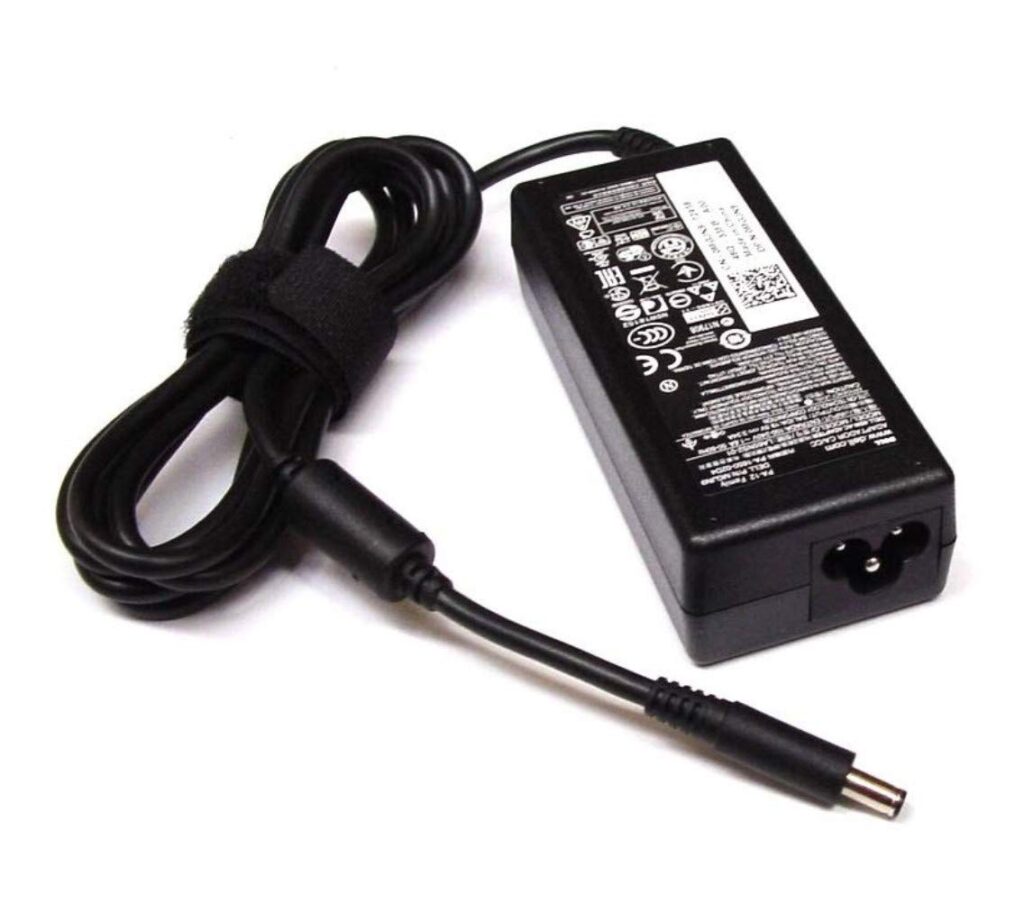 thumbnail interactive-video image 1 of Genuine Dell 65W Laptop Charger – Small Tip, 19.5V 3.34A AC Adapter With Power Cord 1 of 5