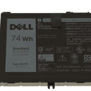 11.4V 74Wh laptop Battery 357F9 For Dell Inspiron 15 7559 7000 INS15PD-1548B INS15PD-1748B INS15PD-1848B INS15PD-2548R-- MPN: 357F9