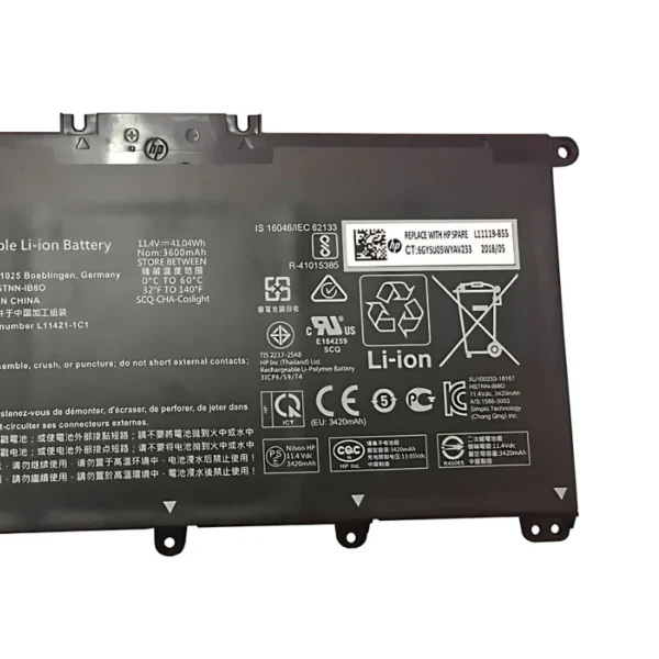 HP HT03XL HP original Laptop Battery for HP Pavilion 14/15 Series 3600 mAh-- MPN: HT03XL - Image 4