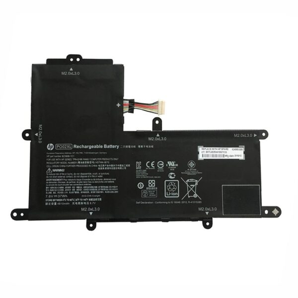 7.6V 37Wh HP original PO02XL Laptop Battery Compatible with HP Stream 11-R 11-R014WM 824560-005 Series P002XL HSTNN-DB7G 823908-1C1 PO02037XL-PL-- MPN: HP PO02XL