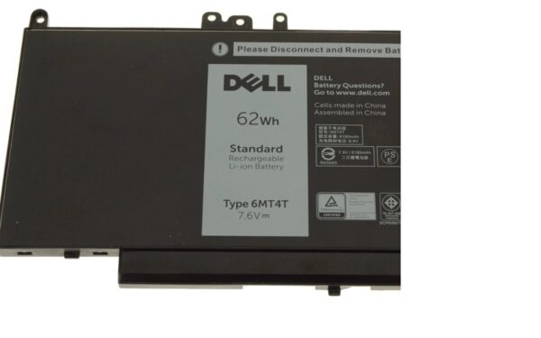 New - battery for Dell Latitude E5270 E5470 E5570 / Precision 3510 4-cell 62Wh - Laptop Battery – 6MT4T-- MPN: 6MT4T - Image 5