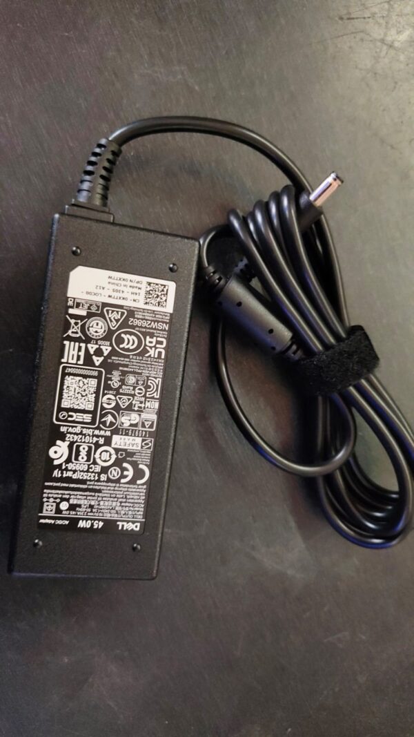Original OEM Dell 45W AC Adapter for Dell Inspiron 15-7558 P55F001 Notebook 19v 2.31a-- MPN: KXTTW - Image 3
