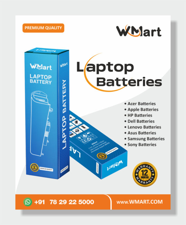 WMart HP HS04 807956-001 807957-001 Laptop Battery Replacement for HP 240 G4 / 245 G4 / 250 G4 / 255 G4 / Pavilion- MPN: HS04 - Image 2