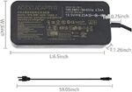 19.5V 9.23A 180W Laptop Charger, Compatible with Asus ADP-180MB F FA180PM111 ROG G750JM Gaming Laptop AC Adapter - Image 2