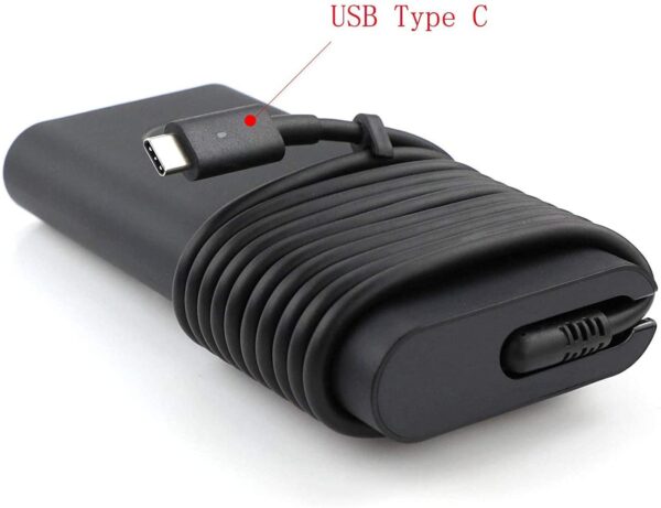 New Dell 130W USB C Charger AC POWER ADAPTER P/N- K00F5, 0K00F5 (Power Cord Included) - Image 3