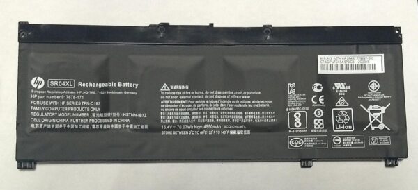 HP original SR04XL HP 15-CE015DX 917678-1B1 917724-855 TPN-Q193 Series Tablet 15.4V 70.07Wh 4550mAh Laptop Battery-- MPN: SR04XL - Image 2