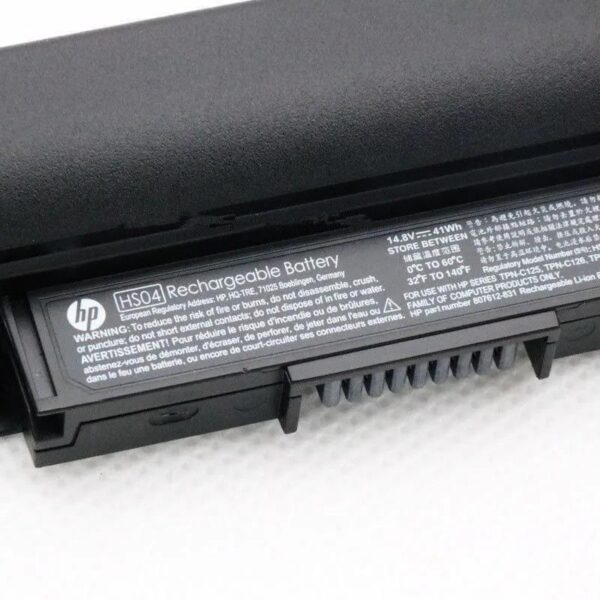 HP 807957-001 – 4 Cell HS04 HP Original Laptop Notebook Battery- MPN: HS04 - Image 5