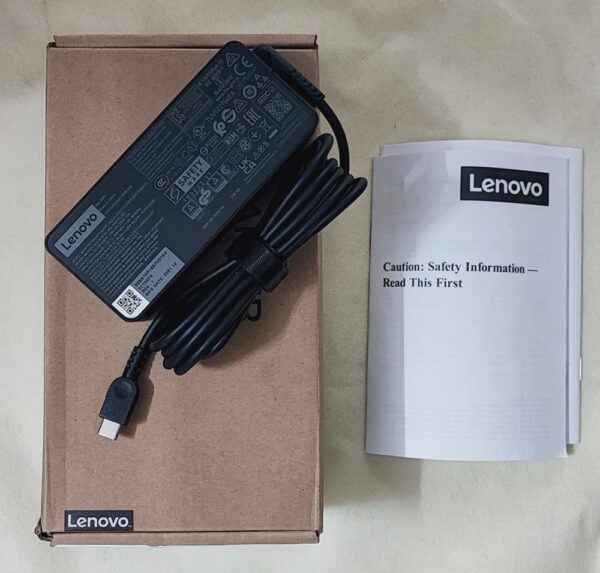Lenovo 65W 20V 3.25A Standard USB Type-C AC Adapter Charger for ThinkPad 25 T470s, T570, T470, P51s Series Laptop(With Power Cable) -- MPN: Lenovo 65W Type-C - Image 3