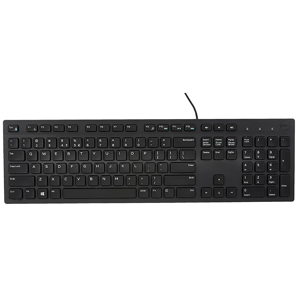 Dell KB216 Full-Size Wired Spill Resistance Keyboard with 3 Indicator Lights
