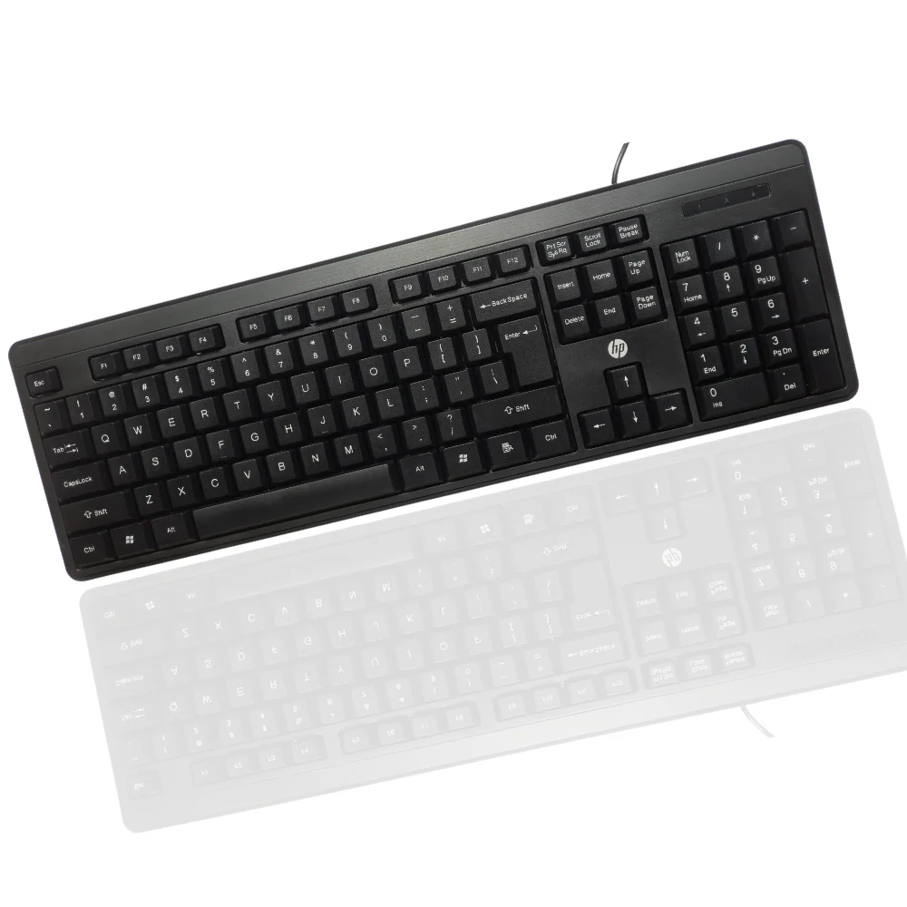 HP K100 Wired Wired USB Desktop Keyboard (Black)