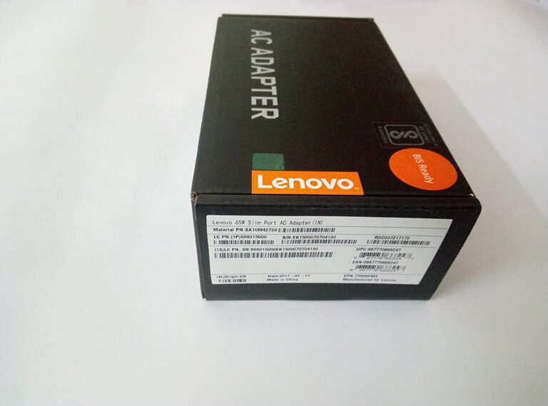 Lenovo 888014199 45W Laptop Adapter/Charger with Power Cord for Select Models of Lenovo (Slim Tip Rectangular pin) - Image 3