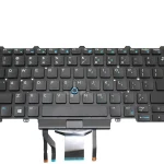 Replacement Backlit Keyboard with Point Stick for Dell Latitude 14 5000 (E5450) (E5470) 14 7000 (E7450) (E7470) Series PN: 0D19TR