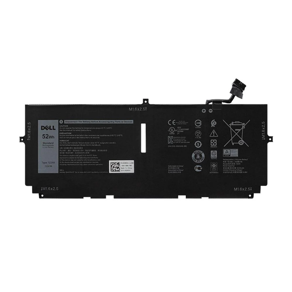 722KK_2048x2048_db7e4e74-90df-4832-a227-f0e0acf88916_2048x2048-1.webp 722KK Laptop Battery for Dell XPS 13 9300 9310 i5 FHD I7-1065G7 XPS 13 9380 Series 2020 Notebook 0WN0N0 WN0N0 02XXFW 2XXFW FP86V Laptop - Image 1