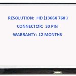 Dell inspiron 15 5558 5559 p51f001 Laptop screen 15.6′′30 pin WXGAHD LCD LED 1YR