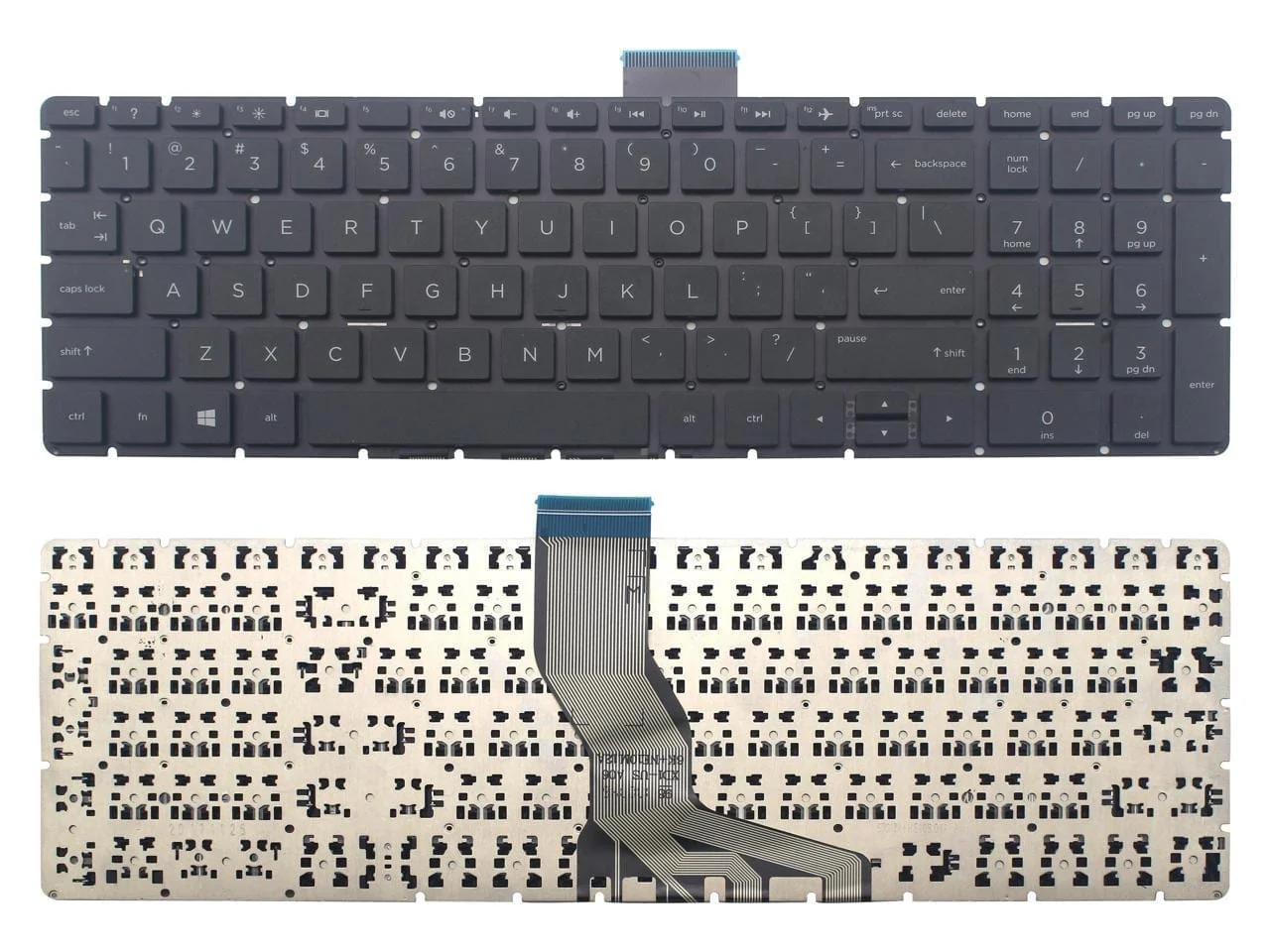 hp15b_2048x2048 HP 15-bs 15-bs000, 17-BS, 15-Bw, Power 15-B Series US Black Keyboard - Image 1