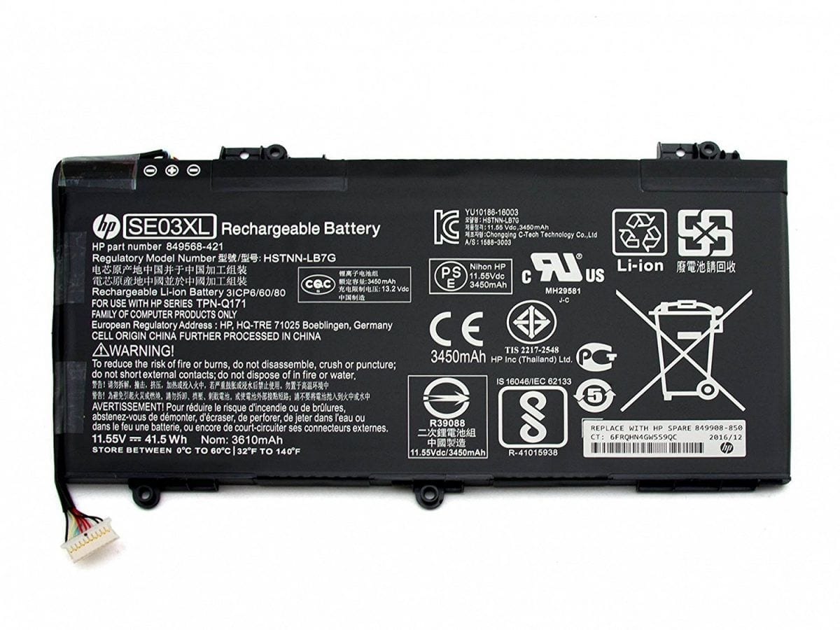 se03xl-1.jpg 11.55V 41.5wh SE03XL HSTNN-LB7G HSTNN-UB6Z Laptop Battery For HP Pavilion PC 14 TPN-Q171 849568-541 849908-850 - Image 1